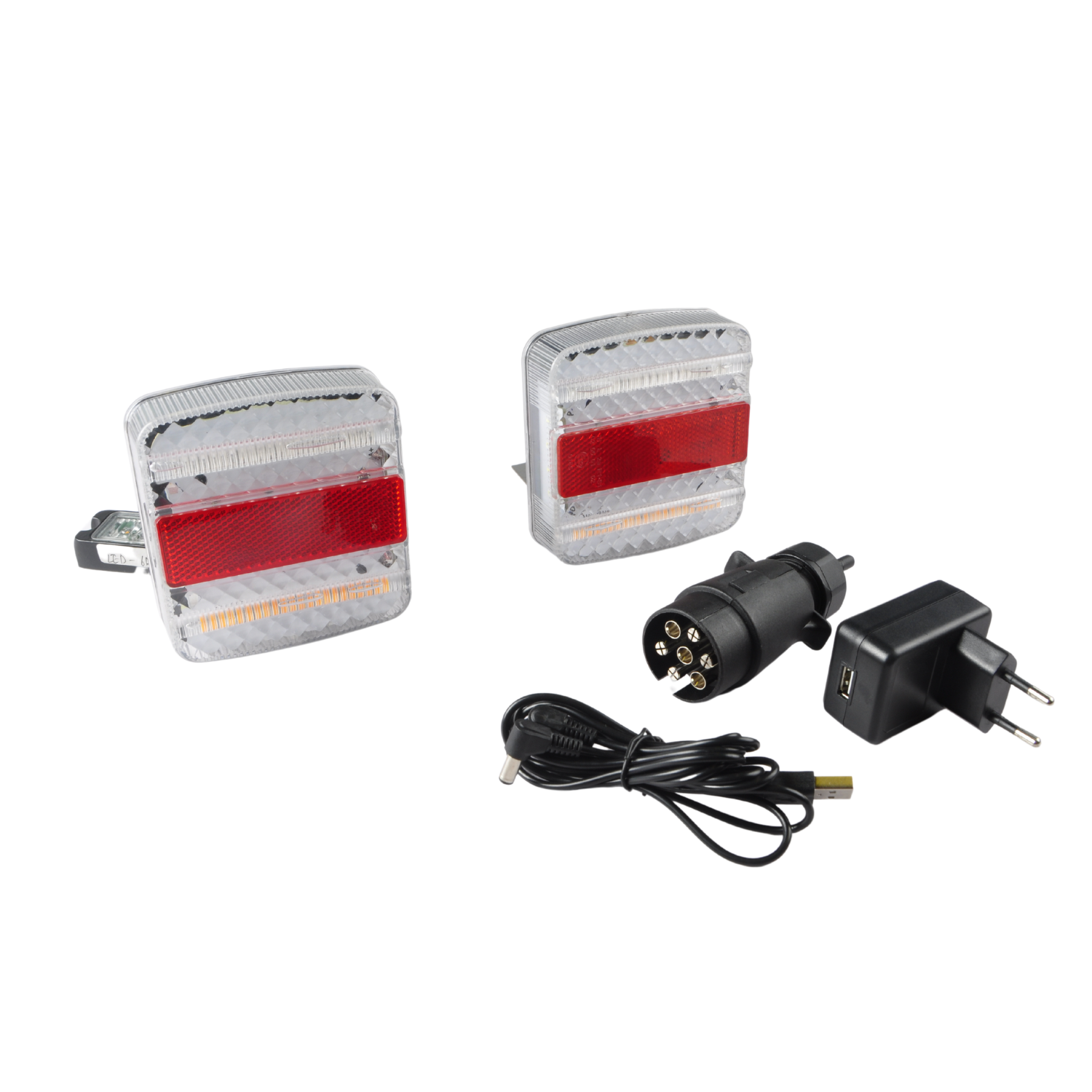 Universal Wireless LED Trailer Lights – Easy Install Magnetic Tail Lamp Set for Trucks