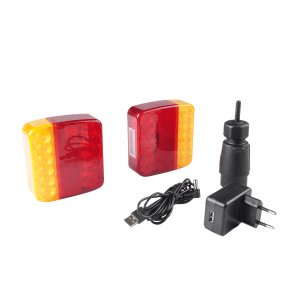 Heavy Duty Wireless LED Trailer Tail Light Kit – Long Range Magnetic Signal Lamps